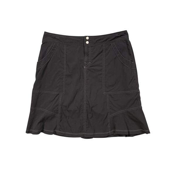 Lucy Skort Womens M Medium Black Nylon Blend Stretch Lined Pockets Activewear - Picture 1 of 12